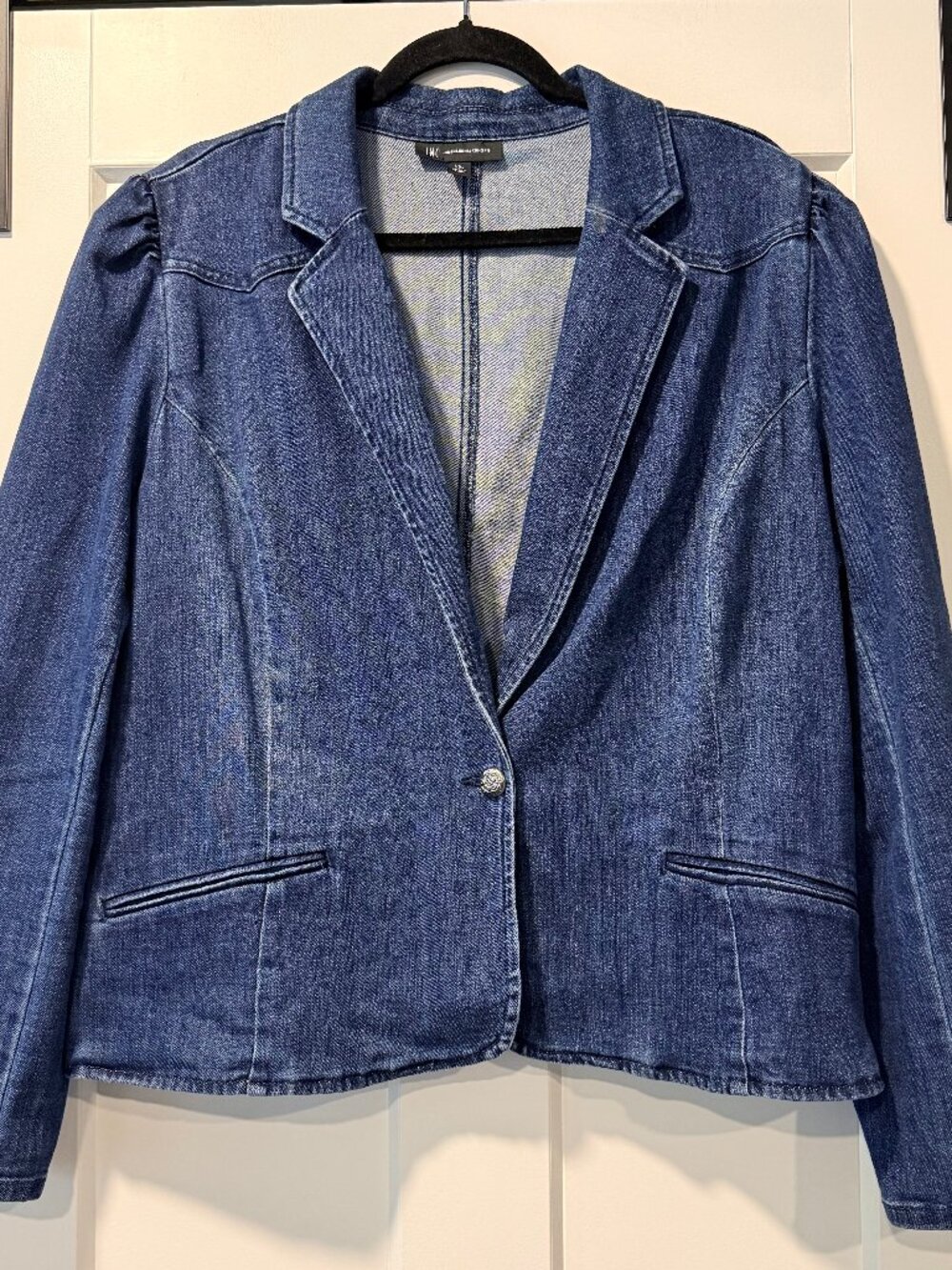 Vintage INC International Concepts Button-Front Denim Jacket